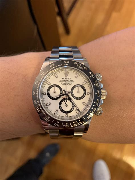 rolex cosmograph daytona rolex panda|Rolex daytona panda price chart.